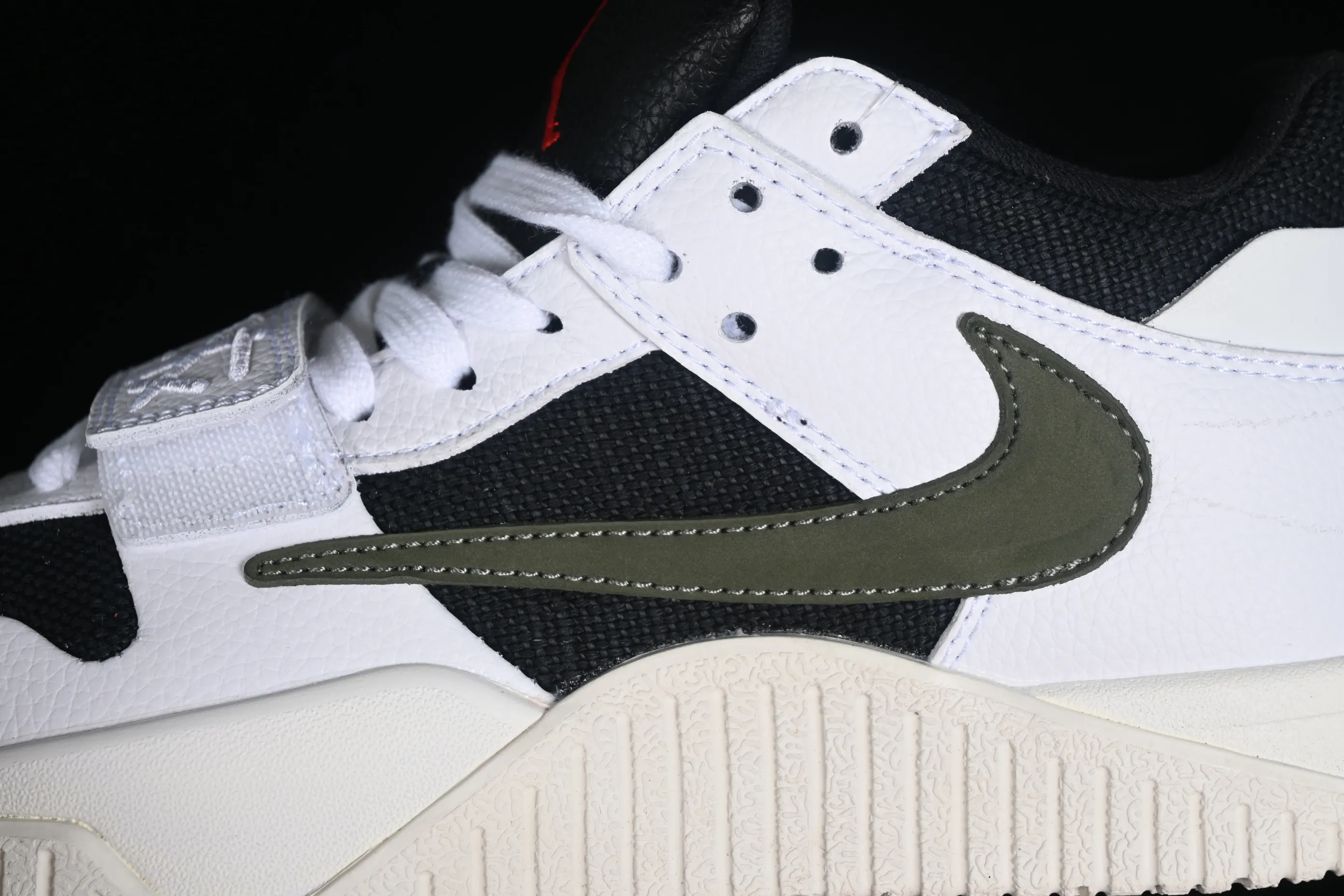 All categories Air Jordan Jordan series basketball shoes Air Jordan 1 Low F version Travis Scott x Jordan Cut The Check AJ1 Joe 1 hook and loop fashion basketball shoes FZ8117-100